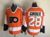 Philadelphia Flyers #28Claude Giroux CCM Vintage Orange Jersey
