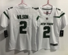 Womens New York Jets #2 Zach Wilson White Vapor Limited Jersey