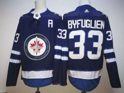 Winnipeg Jets #33 Dustin Byfuglien Home Navy Jersey