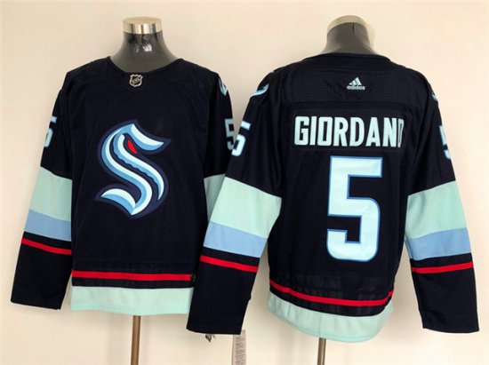 Seattle Kraken #5 Mark Giordano Navy Jersey