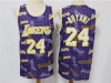 Los Angeles Lakers #24 Kobe Bryant Purple Tear Up Pack Hardwood Classic Jersey