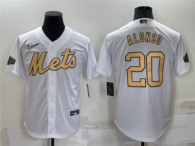 New York Mets #20 Pete Alonso White 2022 MLB All-Star Game Cool Base Jersey