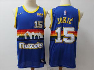 Denver Nuggets #15 Nikola Jokic Blue Classic Swingman Jersey