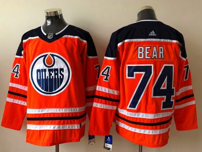 Edmonton Oilers #74 Ethan Bear Orange Jersey