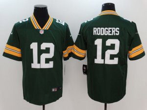 Green Bay Packers #12 Aaron Rodgers Green Vapor Limited Jersey