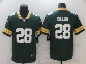 Green Bay Packers #28 AJ Dillon Green Vapor Limited Jersey