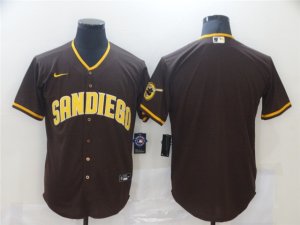 San Diego Padres Blank Brown Cool Base Jersey