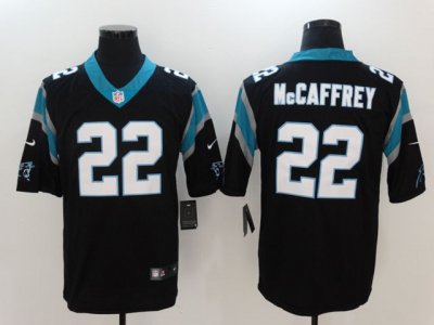Carolina Panthers #22 Christian McCaffrey Black Vapor Limited Jersey