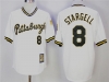Pittsburgh Pirates #8 Willie Stargell White Cooperstown Collection Cool Base Jersey