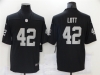 Las Vegas Raiders #42 Ronnie Lott Black Vapor Limited Jersey