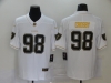 Las Vegas Raiders #98 Maxx Crosby White Black Gold Vapor Limited Jersey