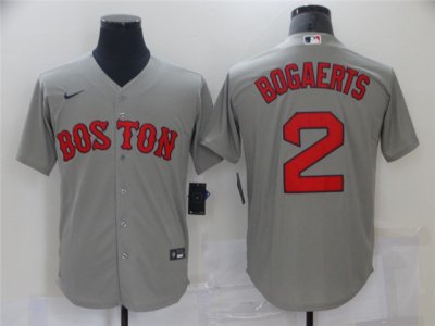 Boston Red Sox #2 Xander Bogaerts Gray Cool Base Jersey