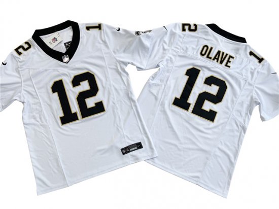 New Orleans Saints #12 Chris Olave White Vapor F.U.S.E. Limited Jersey