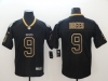 New Orleans Saints #9 Drew Brees Black Shadow Limited Jersey