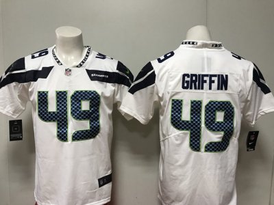 Seattle Seahawks #49 Shaquem Griffin White Vapor Limited Jersey