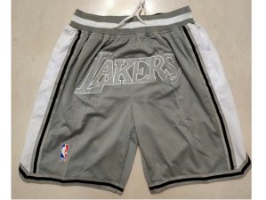 Los Angeles Lakers Just Don Lakers Gray Basketball Shorts