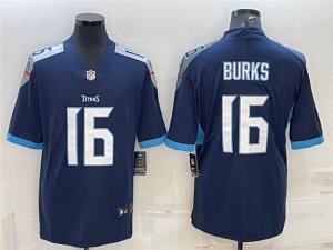 Tennessee Titans #16 Treylon Burks Navy Blue Vapor Limited Jersey
