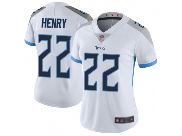 Women's Tennessee Titans #22 Derrick Henry White Vapor Limited Jersey - Click Image to Close