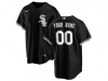 Chicago White Sox Custom #00 Black Cool Base Jersey