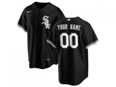 Chicago White Sox Custom #00 Black Cool Base Jersey