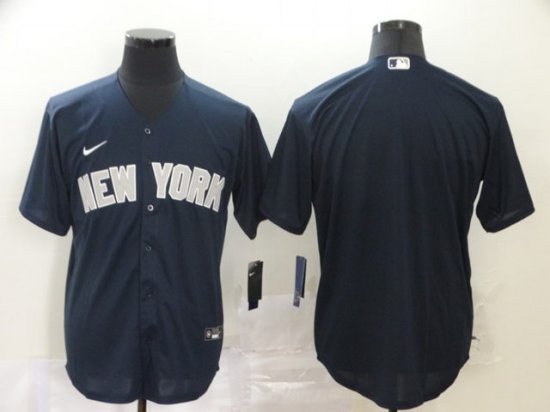 New York Yankees Blank Navy Cool Base Jersey