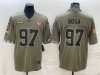 San Francisco 49ers #97 Nick Bosa 2022 Olive Salute To Service Limited Jersey