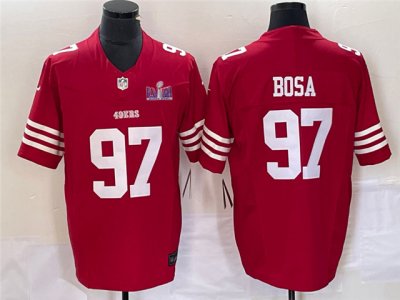 San Francisco 49ers #97 Nick Bosa Red Super Bowl LVIII F.U.S.E. Limited Jersey