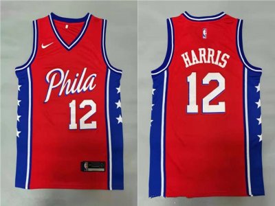 Philadelphia 76ers #12 Tobias Harris 2021-22 Red Statement Edition Swingman Jersey
