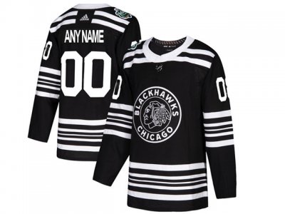 Chicago Blackhawks #00 Black Winter Classic Custom Jersey