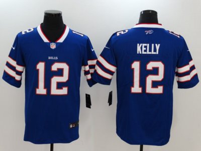 Buffalo Bills #12 Jim Kelly Blue Vapor Limited Jersey