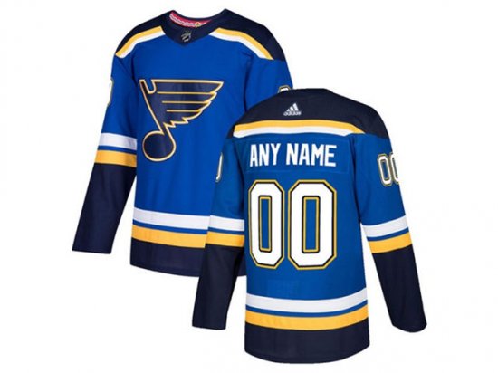 St.Louis Blues #00 Blue Home Custom Jersey