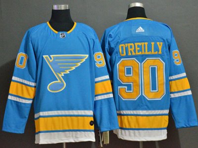 St. Louis Blues #90 Ryan O'Reilly Alternate Blue Jersey