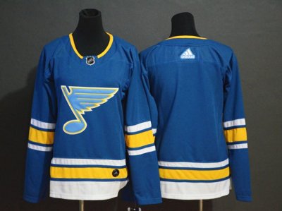 St. Louis Blues Blank Alternate Blue Team Jersey