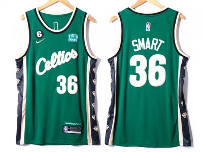 Boston Celtics #36 Marcus Smart 2022-23 Green City Edition Swingman Jersey