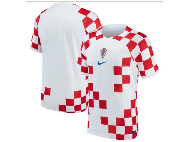 National Croatia #00 Home White 2022/23 Soccer Custom Jersey - Click Image to Close