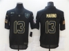Miami Dolphins #13 Dan Marino 2020 Black Salute To Service Limited Jersey
