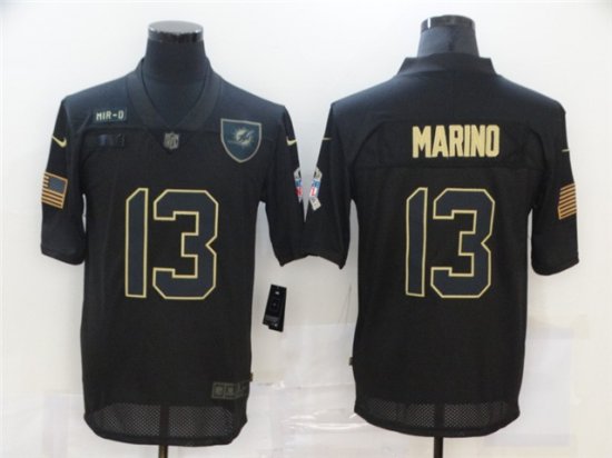 Miami Dolphins #13 Dan Marino 2020 Black Salute To Service Limited Jersey|DOLPHINS13BSTS|Miami ...