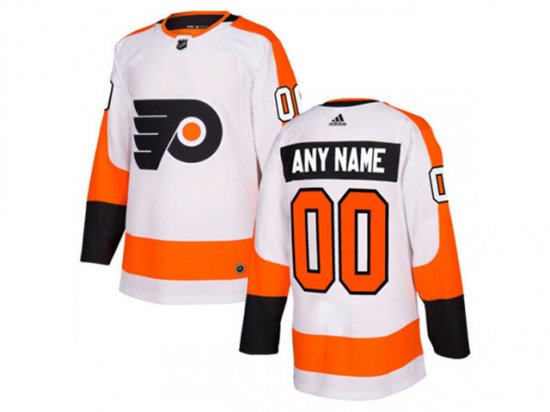 Philadelphia Flyers #00 Away White Custom Jersey