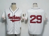 Cleveland Indians #29 Satchel Paige Throwback White Jersey