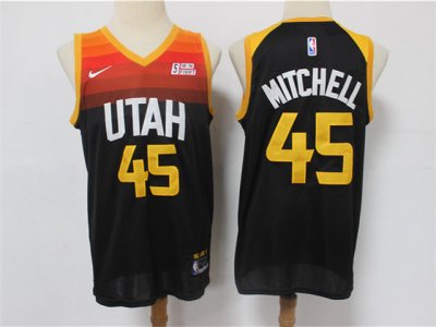 Utah Jazz #45 Donovan Mitchell 2020-21 White City Edition Swingman Jersey