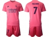 20/21 Club Real Madrid #7 Eden Hazard Pink Soccer Jersey