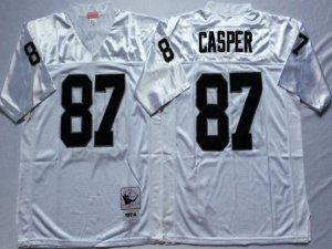 Los Angeles Raiders #87 Dave Casper Throwback White Jersey