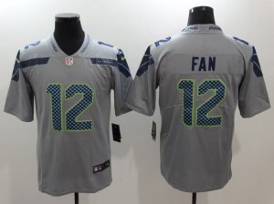 Seattle Seahawks 12th Fan Gray Vapor Limited Jersey