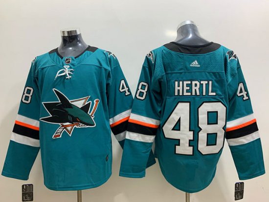 San Jose Sharks #48 Tomas Hertl Teal Jersey