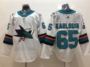 San Jose Sharks #65 Erik Karlsson White Jersey