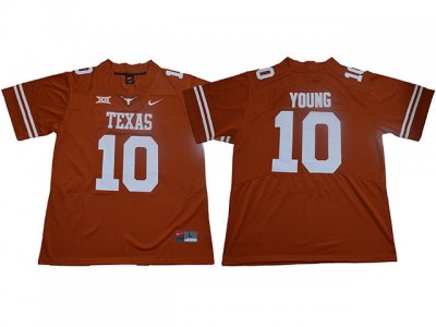 NCAA Texas Longhorns #10 Vince Young Orange College Football Jersey