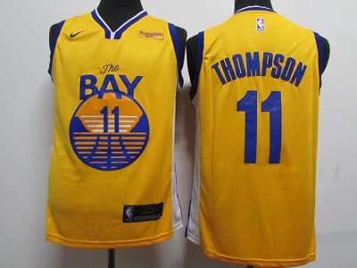 Golden State Warriors #11 Klay Thompson 2019-20 Gold Statement Edition Swingman Jersey