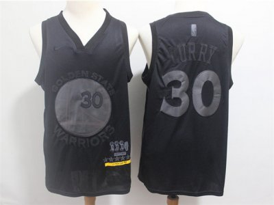 Golden State Warriors #30 Stephen Curry Black MVP Swingman Jersey