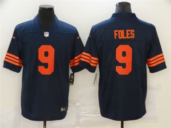 Chicago Bears #9 Nick Foles Alternate Blue Vapor Limited Jersey