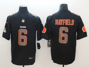 Cleveland Browns #6 Baker Mayfield Black Vapor Impact Limited Jersey